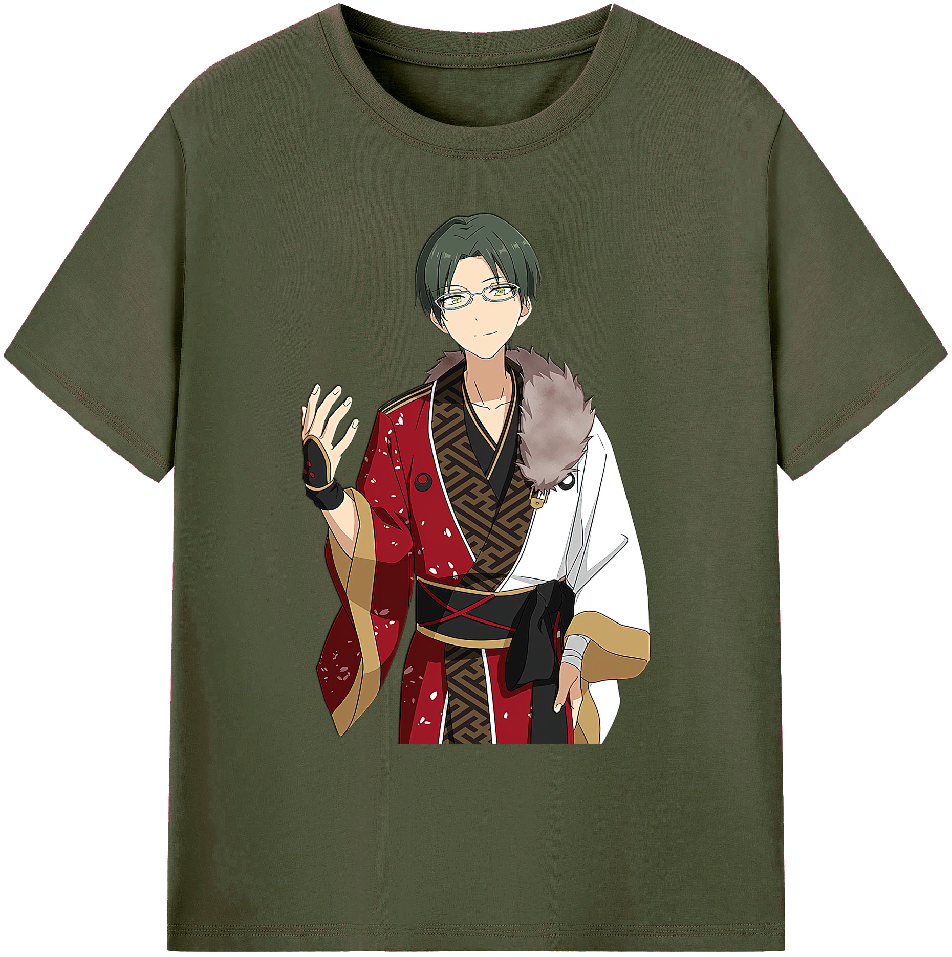 （画像用） あんさんぶるスターズ! Ensemble Stars 綿100％ メンズ半袖Tシャツ｜肌触りやわらか＆通気性